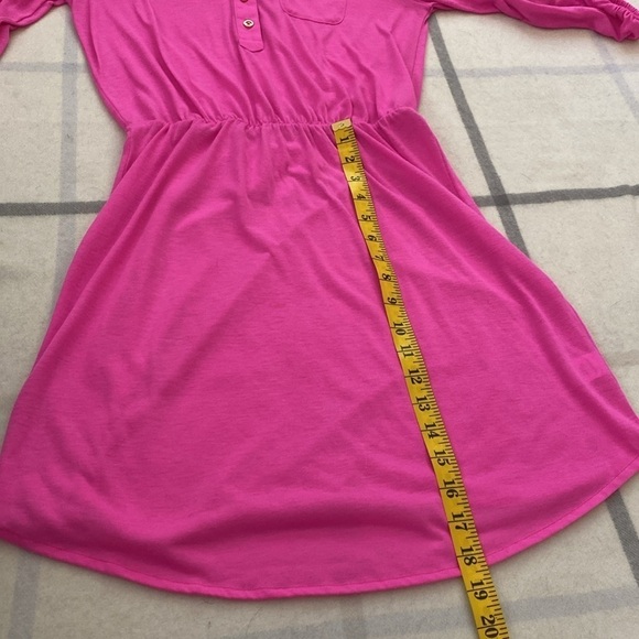 Lilly Pulitzer Hot Pink Cotton Mini Dress. Size Extra Small - Picture 10 of 12